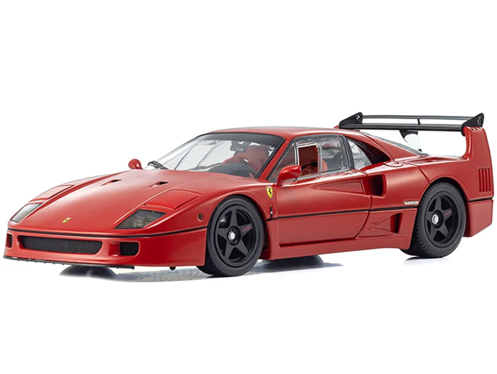 Ferrari F40 Light Weight LM Wing Red 1/18 Diecast Model Car by Kyosho