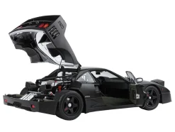 Ferrari F40 Matt Black with Matt Black Wheels with DISPLAY CASE Limited Edition to 102 pieces Worldwide 1/18 Diecast Model Car by BBR and Kyosho