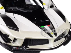 Ferrari FXX-K Evo #70 White 1/18 Diecast Model Car Bburago 16012
