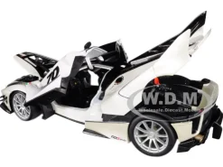 Ferrari FXX-K Evo #70 White 1/18 Diecast Model Car Bburago 16012