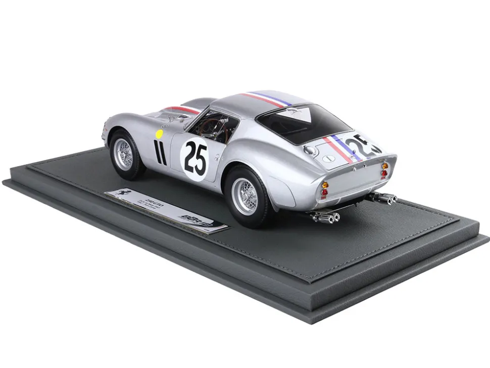 Ferrari 250 GTO #25 Elde Pierre Dumay 24 Hours of Le Mans 1963 with DISPLAY CASE Limited Edition to 90 pieces Worldwide 1/18 Model CarBBR BBR1857