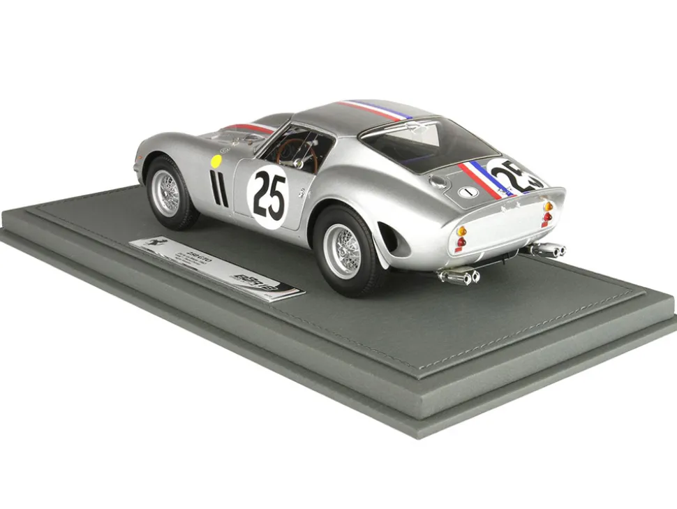 Ferrari 250 GTO #25 Elde Pierre Dumay Night Version 24 Hours of Le Mans 1963 with DISPLAY CASE Limited Edition to 72 pieces Worldwide 1/18 Model Car BBR BBR1857NIGHT