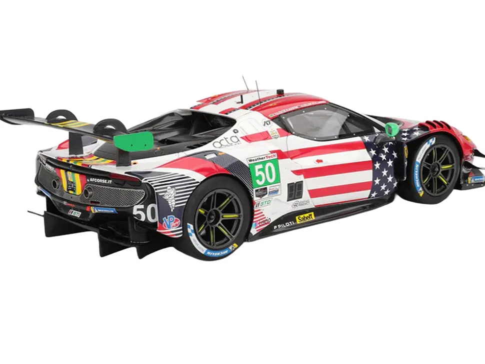 Ferrari 296 GT3 #50 Riccardo Agostini - Conrad Laursen - Arthur Leclerc - Custodio Toledo "AF Corse" IMSA "24 Hours of Daytona" (2025) "Competition Series" 1/18 Model Car by BBR