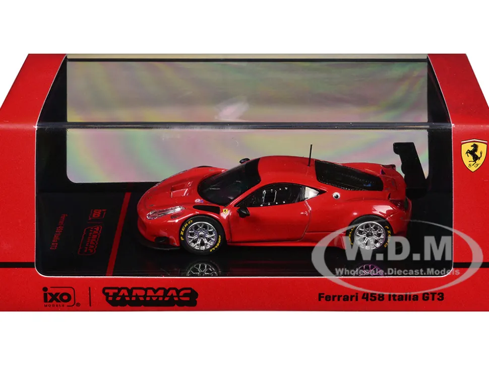 Ferrari 458 Italia GT3 Red "Road64" Series 1/64 Diecast Model Car by Tarmac Works