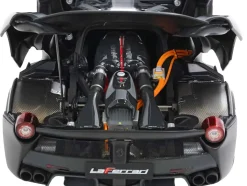 Ferrari LaFerrari Matt Black With Display Case Limited Edition to 78 pieces Worldwide 1/18 Diecast Model Car by BBR