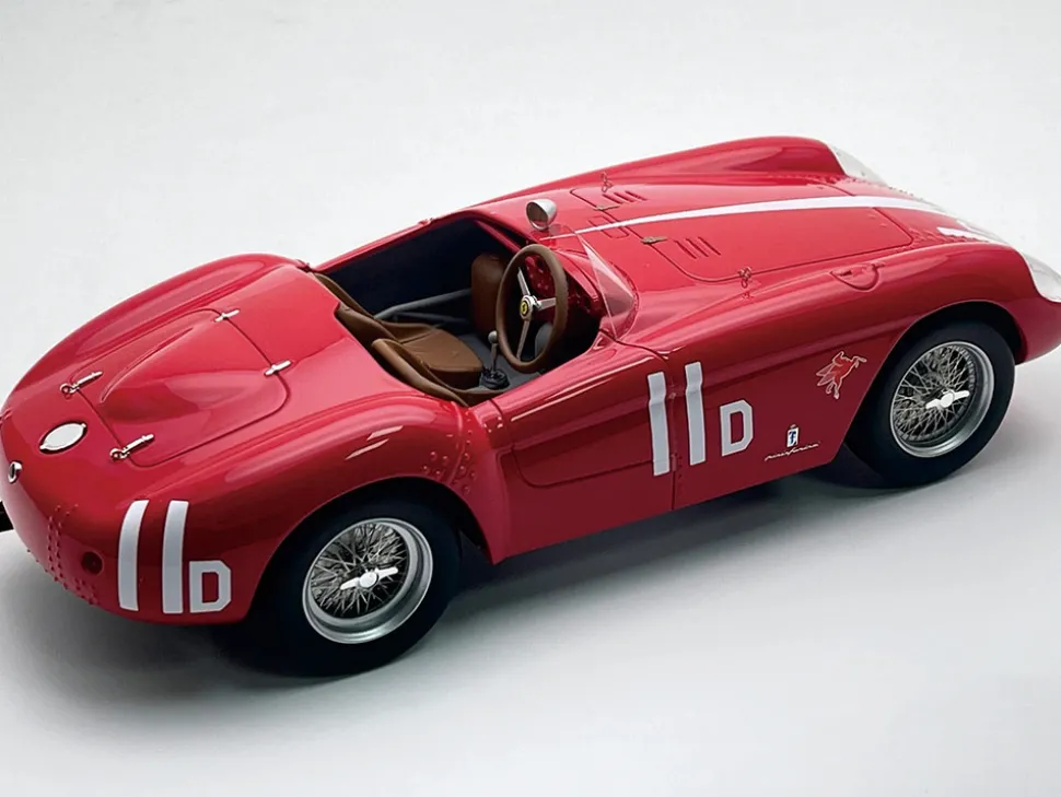 Ferrari 500 Mondial #11 John von Neumann "Pebble Beach" (1956) "Mythos Series" with Display Case Limited Edition to 40 pieces Worldwide 1/18 Model Car by Tecnomodel