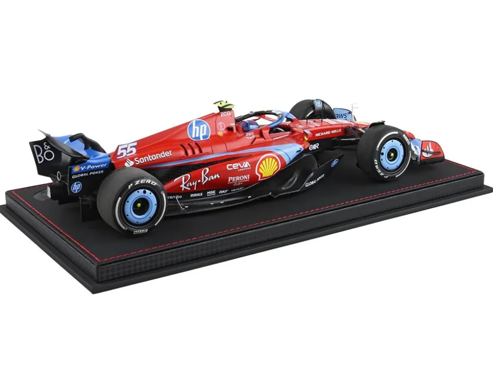 Ferrari SF-24 #55 Carlos Sainz Formula One F1 "Miami GP" (2024) Limited Edition to 96 pieces Worldwide 1/18 Diecast Model Car by BBR