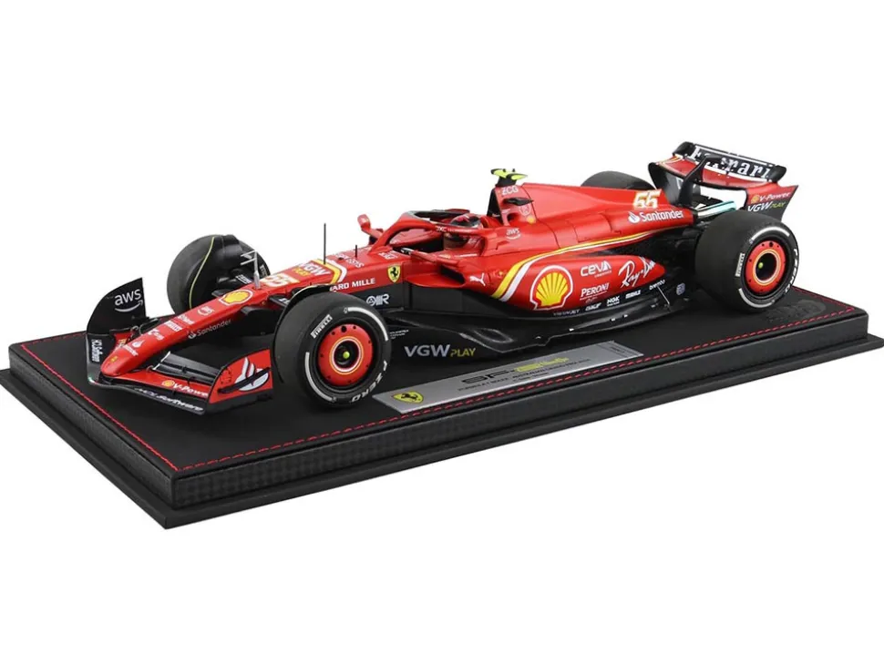Ferrari SF-24 #55 Carlos Sainz Winner Formula One F1 "Australian GP" (2024) Limited Edition to 180 pieces Worldwide 1/18 Diecast Model Car by BBR