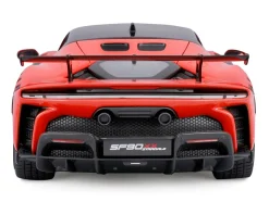 Ferrari SF90 XX Stradale Red with Black Top "Race + Play" Series 1/18 Diecast Model Car by Bburago
