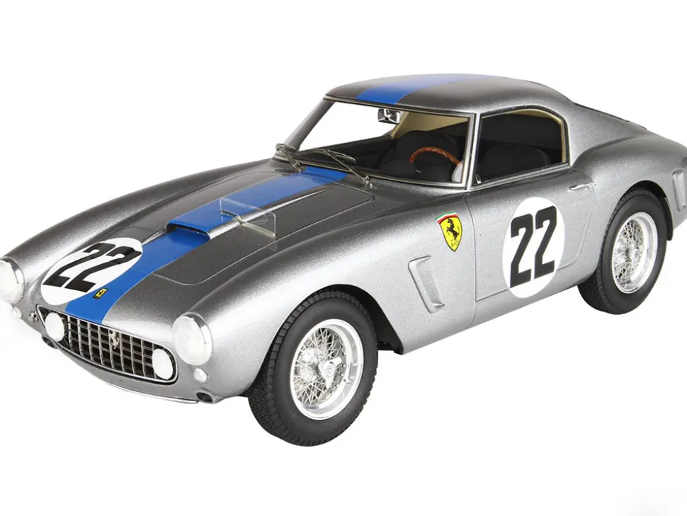 Ferrari 250 SWB #22 Elde Pierre Noblet 24 Hours of Le Mans 1960 with DISPLAY CASE Limited Edition to 96 pieces Worldwide 1/18 Model Car BBR BBR1861G