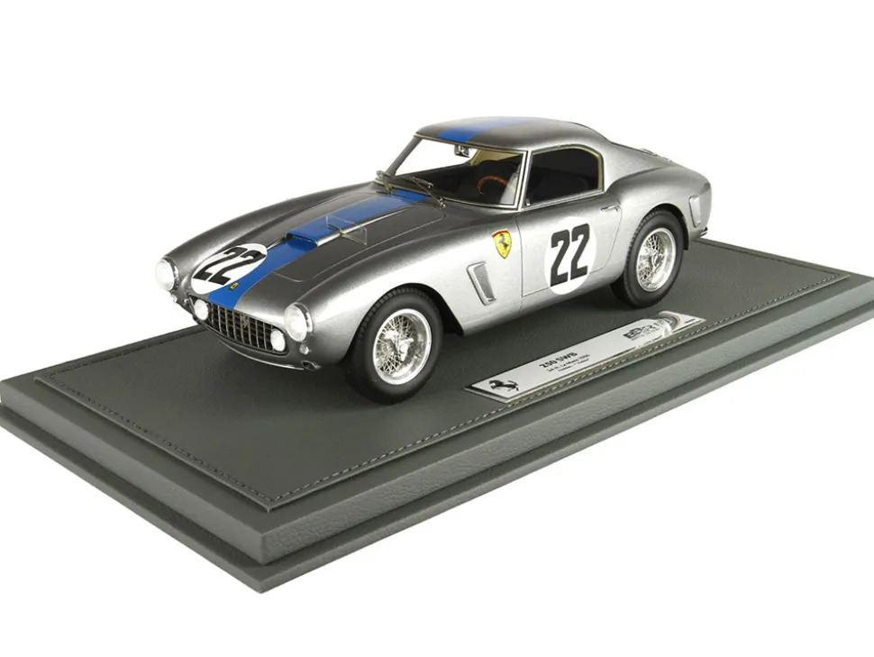 Ferrari 250 SWB #22 Elde Pierre Noblet 24 Hours of Le Mans 1960 with DISPLAY CASE Limited Edition to 96 pieces Worldwide 1/18 Model Car BBR BBR1861G