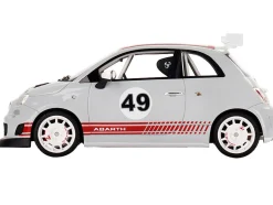 Fiat 500 Abarth Assetto Corse Presentation Gray 1/18 Model Car Top Speed TS0433