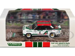 FIAT 131 ABARTH Rally #4 Markku Alen - Ilkka Kivimaki Winner "Rallye de Portugal - Vinho do Porto" (1978) "Hobby64" Series 1/64 Diecast Model Car by Tarmac Works