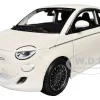 2023 Fiat 500e White 1/24 Diecast Model Car by Bburago