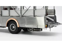 Fiat 642 RN2 Bartoletti Car Transporter Raw Metal Clear Finish Limited Edition to 500 pieces Worldwide 1/18 Diecast Model Car by CMC