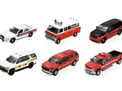 Fire & Rescue Series #5 Set of 6 Cars 1/64 Diecast Model Cars by Greenlight