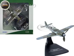 Focke Wulf Fw190D 9 Fighter Aircraft 600150 JG 4 Frankfurt Rhine Main Airfield 1945 German Luftwaffe Oxford Aviation 1/72 Diecast Model Airplane Oxford Diecast AC113
