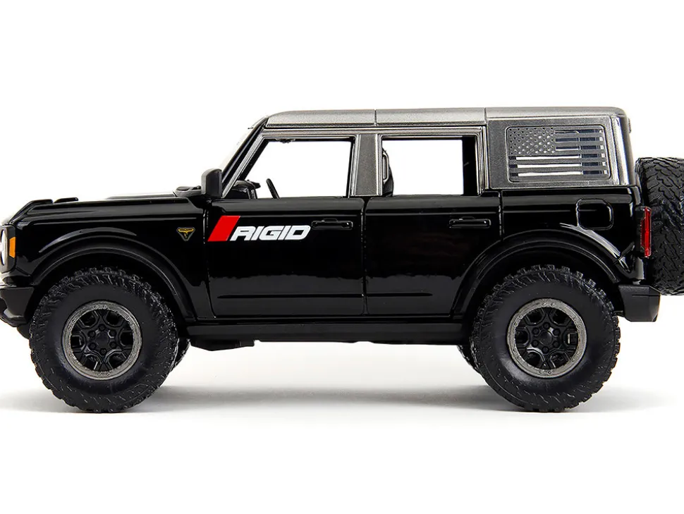 2021 Ford Bronco Badlands Black "Rigid" with Extra Wheels "Just Trucks" Series 1/24 Diecast Model Car by Jada