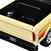 1978 Ford Bronco Custom Cream with Stripes and Black Top "Platinum Collection" Series 1/24 Diecast Model Car by Motormax