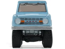 1972 Ford Bronco Custom SUV Light Blue with Black Top "Barrett-Jackson" Series 16 1/64 Diecast Model Car by Greenlight
