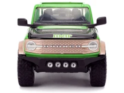 2021 Ford Bronco Green with Black Stripes and Green M&M's Diecast Figure