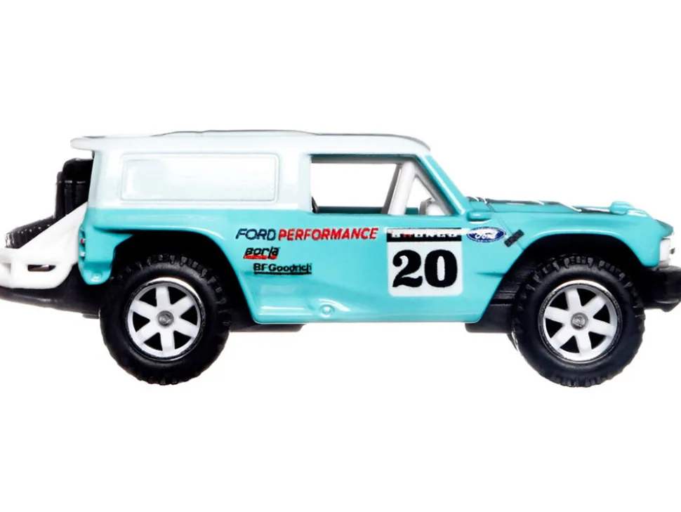 Ford Bronco R #20 Turquoise White Top American Scene Car Culture Series Diecast Model Car Hot Wheels HCK05