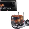 1976 Ford CL 9000 Truck Tractor Brown Two-Tone with Graphics 1/64 Diecast Model by IXO Models