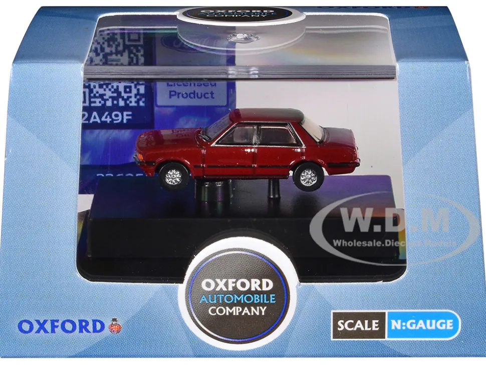Ford Cortina MKV RHD (Right Hand Drive) Cardinal Red 1/148 (N) Scale Diecast Model Car by Oxford Diecast