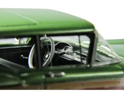 1959 Ford Country Squire Sherwood Green Metallic with Woodgrain Sides and Green Interior Limited Edition to 200 pieces Worldwide 1/43 Model Car by Goldvarg Collection