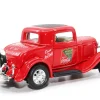 1932 Ford Coupe Coca-Cola Red Black Top 1/43 Diecast Model Car Motor City Classics 443030