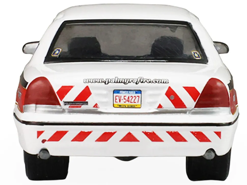 2011 Ford Crown Victoria "Palmyra, Pennsylvania Citizen's Fire Company" White with Graphics "Fire & Rescue" Series #5 1/64 Diecast Model Car by Greenlight
