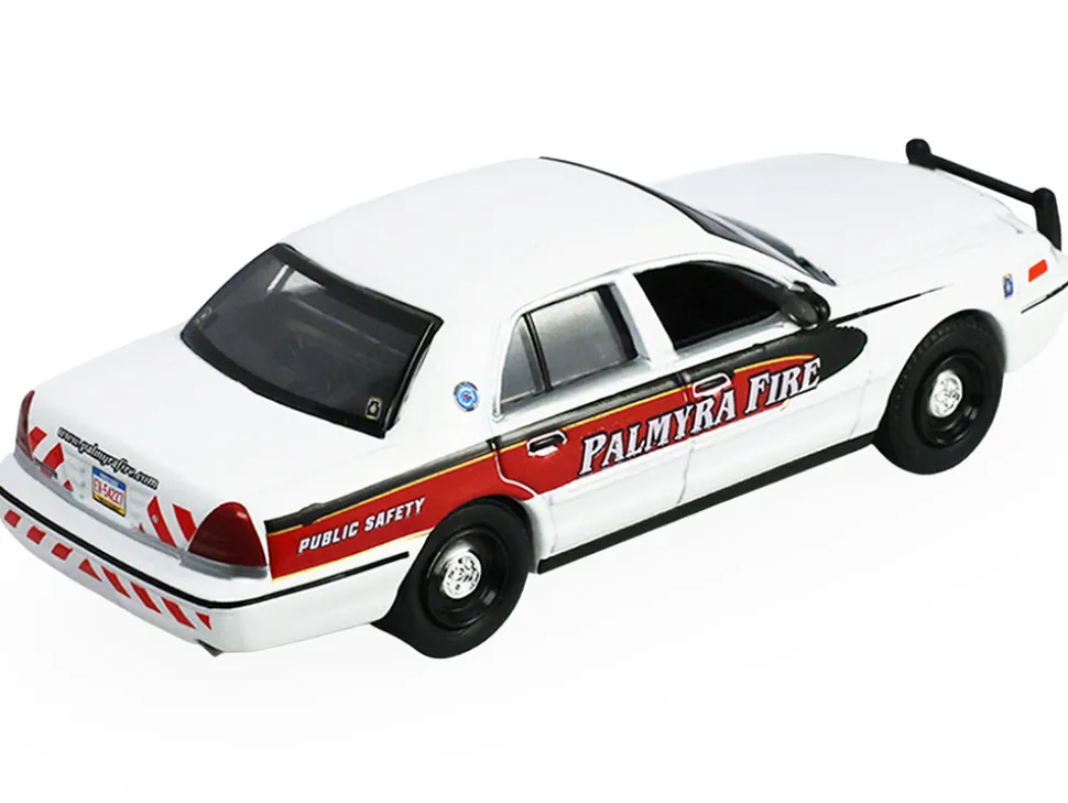 2011 Ford Crown Victoria "Palmyra, Pennsylvania Citizen's Fire Company" White with Graphics "Fire & Rescue" Series #5 1/64 Diecast Model Car by Greenlight