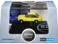 Ford Escort Mk2 RHD (Right Hand Drive) Signal Yellow 1/148 (N) Scale Diecast Model Car by Oxford Diecast