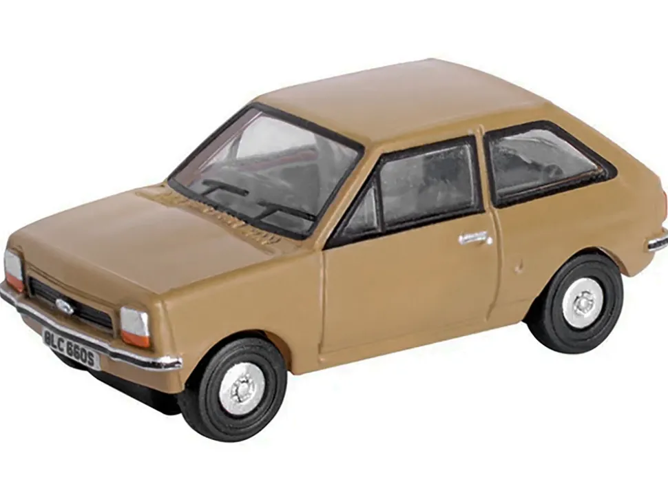 Ford Fiesta Mk1 RHD (Right Hand Drive) Nevada Beige 1/148 (N) Scale Diecast Model Car by Oxford Diecast