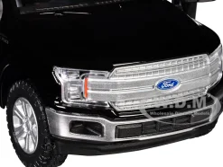2019 Ford F-150 Lariat Crew Cab Pickup Truck Black 1/27 Diecast Model Car by Motormax