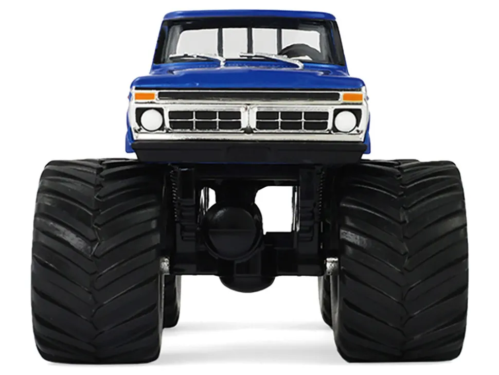1976 Ford F-250 Monster Truck "Garbage Pail Kids 40th Anniversary - Buck Truck" Blue Metallic with Graphics "Kings of Crunch" Series 1/43 Diecast Model Car by Greenlight
