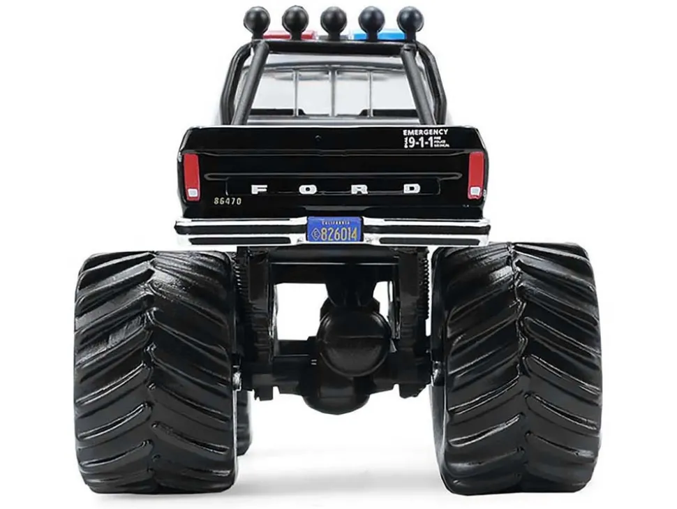 1978 Ford F-250 Monster Truck "LAPD (Los Angeles Police Department)" Black and White "Kings of Crunch - Hot Pursuit" Special Edition 1/64 Diecast Model Car by Greenlight