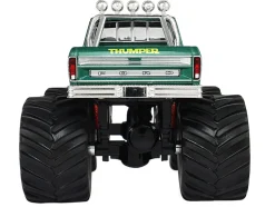 1975 Ford F-250 Monster Truck with 66-Inch Tires "Thumper" Green Metallic "Kings of Crunch" Series 1/43 Diecast Model Car by Greenlight
