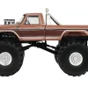 1978 Ford F-350 Monster Truck with 66-Inch Tires "BFT" Brown Two-Tone "Kings of Crunch" Series 1/43 Diecast Model Car by Greenlight