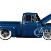 1956 Ford F-100 Pickup Truck Blue Metallic Limited Edition to 6650 pieces Worldwide 1/24 Diecast Model Car by M2 Machines