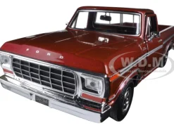1979 Ford F-150 Pickup Truck Brown 1/24 Diecast Model Car Motormax 79346