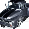 1956 Ford F-100 Pickup Truck Gray Metallic Black Stripes Just Trucks Series 1/24 Diecast Model Car Jada 34308