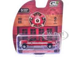 2018 Ford F-350 Pickup Truck "Los Angeles Fire Department" Red with White Stripes "Fire & Rescue" Series #5 1/64 Diecast Model Car by Greenlight