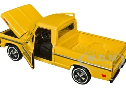 1972 Ford F 100 Pickup Truck Yellow Timeless Legends Series 1/24 Diecast Model Car Motormax 79384Y