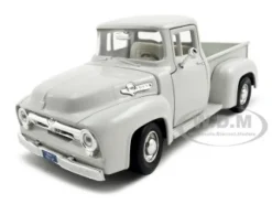 1956 Ford F-100 Pickup White 1/24 Diecast Car Model Motormax 73235