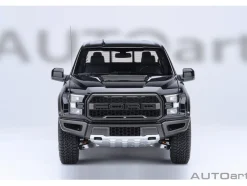 2019 Ford F-150 Raptor Pickup Truck Agate Black 1/18 Model Car by Autoart