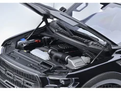 2019 Ford F-150 Raptor Pickup Truck Agate Black 1/18 Model Car by Autoart