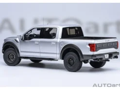 2019 Ford F-150 Raptor Pickup Truck Ingot Silver 1/18 Model Car by Autoart