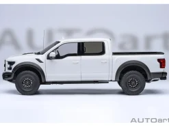 2019 Ford F-150 Raptor Pickup Truck Oxford White 1/18 Model Car by Autoart
