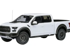 2019 Ford F-150 Raptor Pickup Truck Oxford White 1/18 Model Car by Autoart